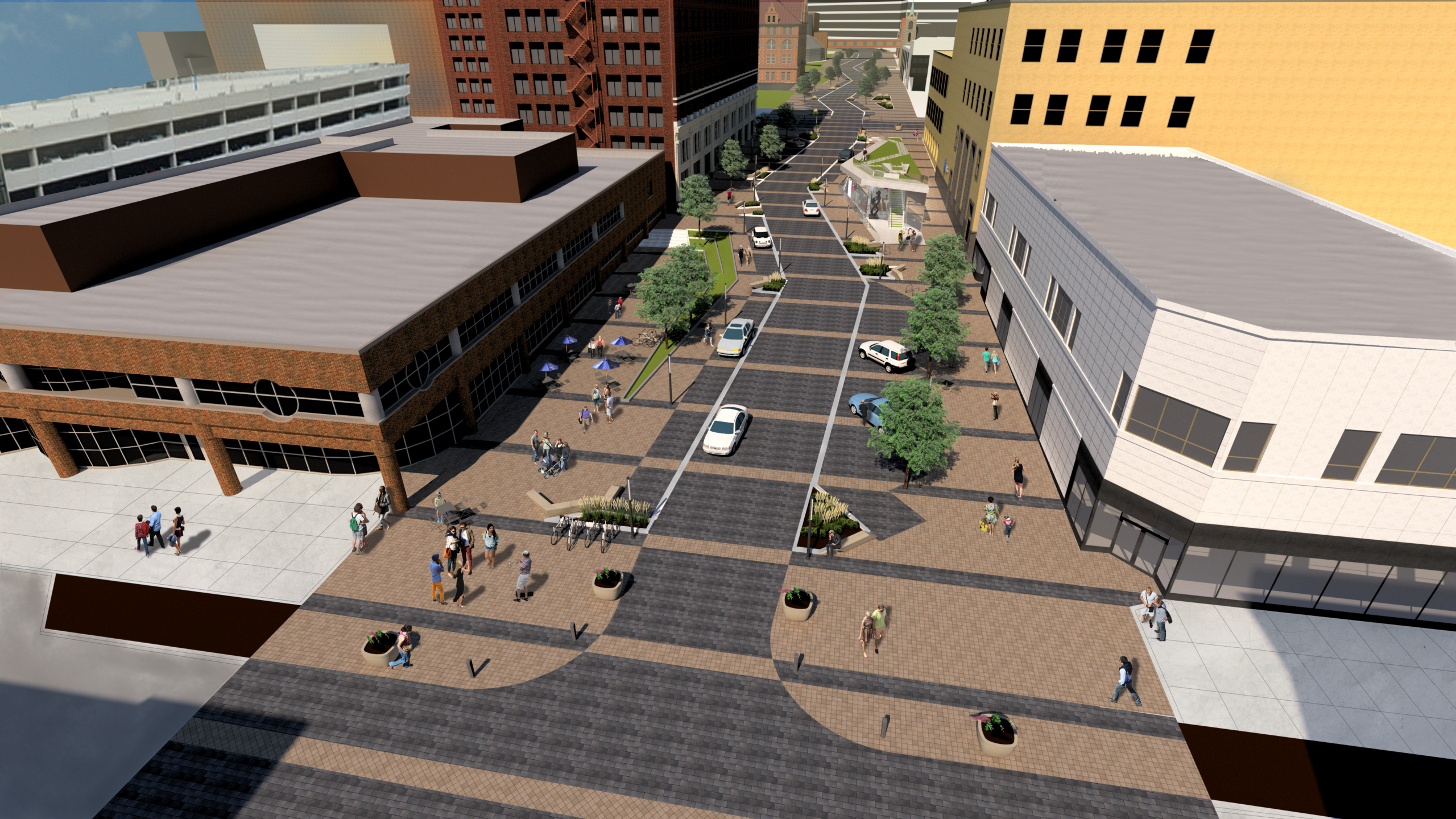 AIA Peoria Design Competition Fulton Woonerf